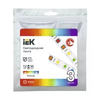 Светодиодная лента IEK LED LSR-5050RGB30-7.2-IP20-12V, 3 м