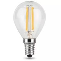 Gauss Лампа Filament Шар 7W 580lm 4100К Е14 шаг. диммирование LED