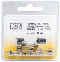 Плавкая вставка DORI ВПБ6-1 0,16А 250В 10 шт 40965