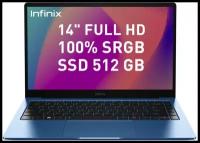 Ноутбук Infinix Inbook XL23 i7 1195G7/16Gb/SSD512Gb/14"/IPS/FHD/W11H/lt. blue