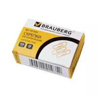 Скрепки Brauberg 28 мм золотые, 100 шт (221529)
