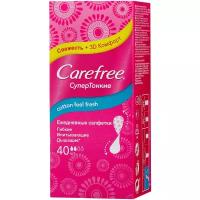 Carefree прокладки ежедневные Cotton Feel Fresh, 2 капли