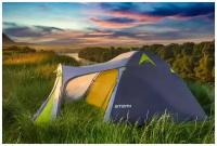 Палатка трекинговая трехместная ATEMI TAIGA 3CX, серый/зеленый