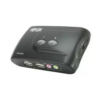 Переключатель KVM Tripplite 2-Port Compact USB KVM Switch with Audio and Cable B004-VUA2-K-R