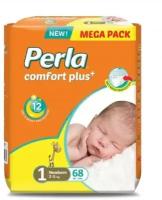 Подгузники Perla CP MEGA NEWBORN 68 шт 2-5 кг