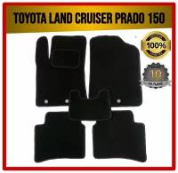 Комплект ворсовых ковриков ECO на Toyota Land Cruiser Prado 150 2013-2022 Restyle / Тойота Ленд Крузер Прадо Рестайлинг