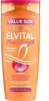 Шампунь Loreal Paris Elvital Dream Length Восстанавливающий для длинных, поврежденных волос с кератином и касторовым маслом 400 мл (из Финляндии)