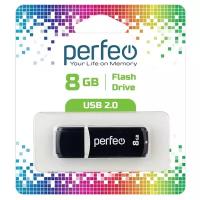 USB Флеш-накопитель USB накопитель Perfeo 8GB C02 Black