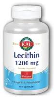 KAL Lecithin (Лецитин) 1200 мг 100 гелевых капсул (KAL)