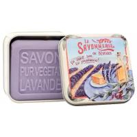 Туалетное парфюмированное мыло: с лавандой в металлической коробке Прованс 100 гр. (La Savonnerie de Nyons, Франция)