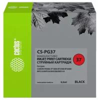Картридж струйный Cactus CS-PG37 черный 9мл для Canon Pixma iP1800iP1900iP2500iP2600MP140MP190MP210M