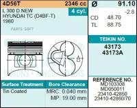 Поршень Двигателя Teikin 43173 Std (4Шт/Упак) TEIKIN арт. 43173-STD