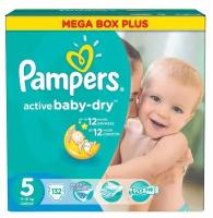 Pampers подгузники Active Baby-Dry 5 (11-18 кг)