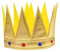 Корона «Царь», с камнями, цвет золотой (арт. 1498585)