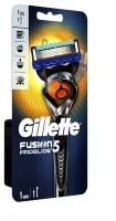 Многоразовый бритвенный станок Gillette Fusion5 ProGlide, черный/серебристый, 1шт