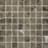 Плитка Италон Charme Deluxe Emperador Dark Lux Mosaico 3.5х3.5 29.2x29.2 610110000636 мрамор гладкая, глянцевая морозостойкая