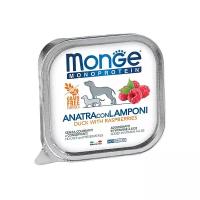 Корм для собак Monge Monoprotein утка с малиной 150г