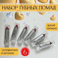 Набор губных помад Anastasia 6 штук (сет-4)