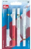 Меловые карандаши со стирающей кисточкой, разноцв. набор, PRYM, 611628