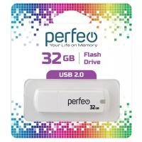 USB флешка Perfeo USB 32GB C05 белая