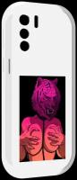 Чехол MyPads тигр с секретом женский для UleFone Note 13P задняя-панель-накладка-бампер