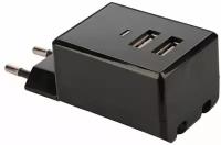 Сетевой адаптер Air J USB 220V black / 1A / 2 USB порта