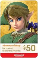 Пополнение счета Nintendo eShop (50 USD)