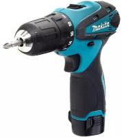 Дрель-шуруповерт аккумуляторная Makita DF330DWE, 10,8 В, 2 x 1,3 Ач, Li-ion, ЗУ