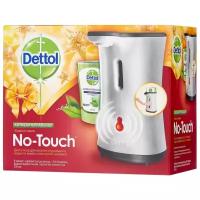 Dettol Диспенсер с сенсорной системой "No Touch" + жидкое мыло Антибактериальное с ароматом зеленого чая и имбиря