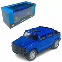 Модель металлическая "Hummer H2", синий, масштаб 1:43