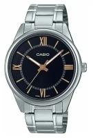 Наручные часы CASIO Collection Casio MTP-V005D-1B5, черный, серебряный