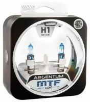 Автолампы H1 - Галогенные лампы MTF Light серия ARGENTUM +80% 4000K