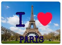 Коврик для мыши I Love Paris. Я люблю Париж