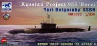 Сборная модель BRONCO Подводная лодка Russian Project 955 'Borei' 'Yuri Dolgoruky' SSBN. 1:350 (NB5022)