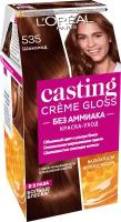 Стойкая краска-уход для волос L'Oreal Paris Casting Creme Gloss т.535 Шоколад 180 мл