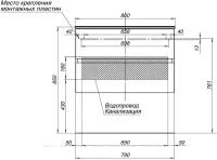 Мебель для ванной Aquanet Алвита 215120 80 серый антрацит