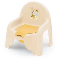 Горшок-стульчик детский Полимербыт Giraffix бежный