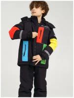 Куртка зимняя для мальчика PlayToday, размер 170, черный