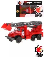 Грузовик Пламенный мотор металлический инерционный Пожарная машина, подвижные элементы, 870832