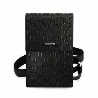 Lagerfeld для смартфонов сумка Wallet Phone Bag PU Saffiano Monogram Black