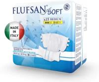 Подгузники для взрослых Flufsan Soft Day, размер M (80-115 см), 15 шт