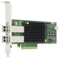 Контроллер Emulex LPe31002-AP Gen 6, 2-port, 16Gb/s, PCIe Gen3 x8, LC MMF 100m