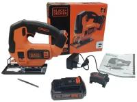 Лобзик аккумуляторный Black+Decker BDCJS18E1 (18 В, 2,5 а/ч)