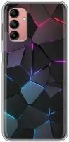 Дизайнерский силиконовый чехол для Гэлакси А04с / Samsung Galaxy A04s Геометрия неона