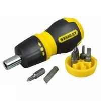 Отвёртка со сменными битами STANLEY 0-66-358, 7 предм., черный/желтый