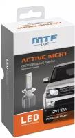 Светодиодные лампы Mtf Light, серия ACTIVE NIGHT, HB4, 18W, 1750lm, 6000K, комплект