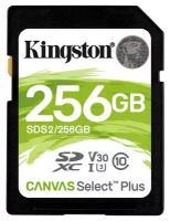 Карта памяти Kingston Canvas Select Plus SDXC UHS-I Cl10, SDS2/256Gb