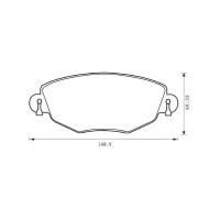 Колодки тормозные FORD Mondeo 3 (1.8/2.5/2.0 D) (00-) JAGUAR X-Type передние (4шт.) SANGSIN