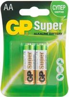 Батарейка GP Batteries Super АА пальчиковая LR6 1,5 В (2 шт.)