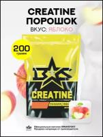 Креатин моногидрат порошок Binasport "Creatine" 200 г со вкусом яблока